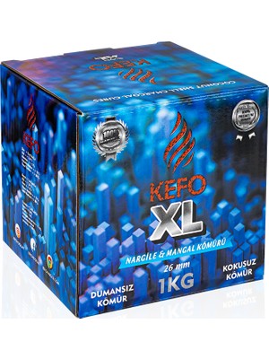 KEFO XL 1 KG NARGİLE KÖMÜRÜ